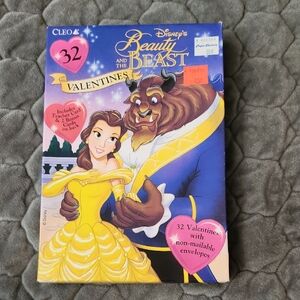 Disney Beauty and the Beast Yellow and Blue Valentines